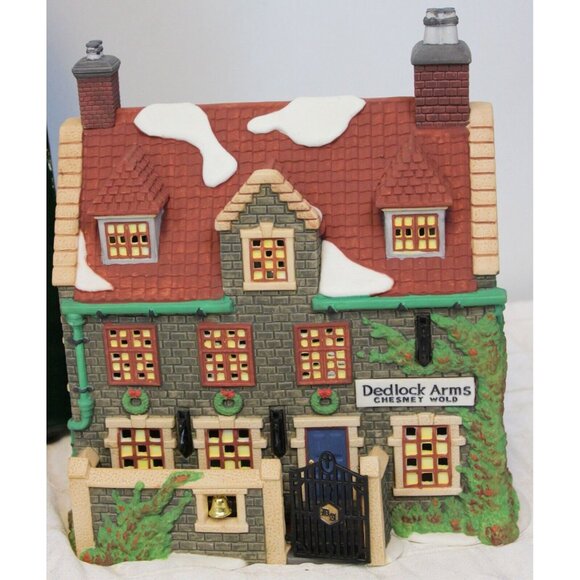 NEW 1994 Dept 56 Heritage Village Dickens' Series Dedlock Arms 5752-5 3rd Ed. - Picture 2 of 16